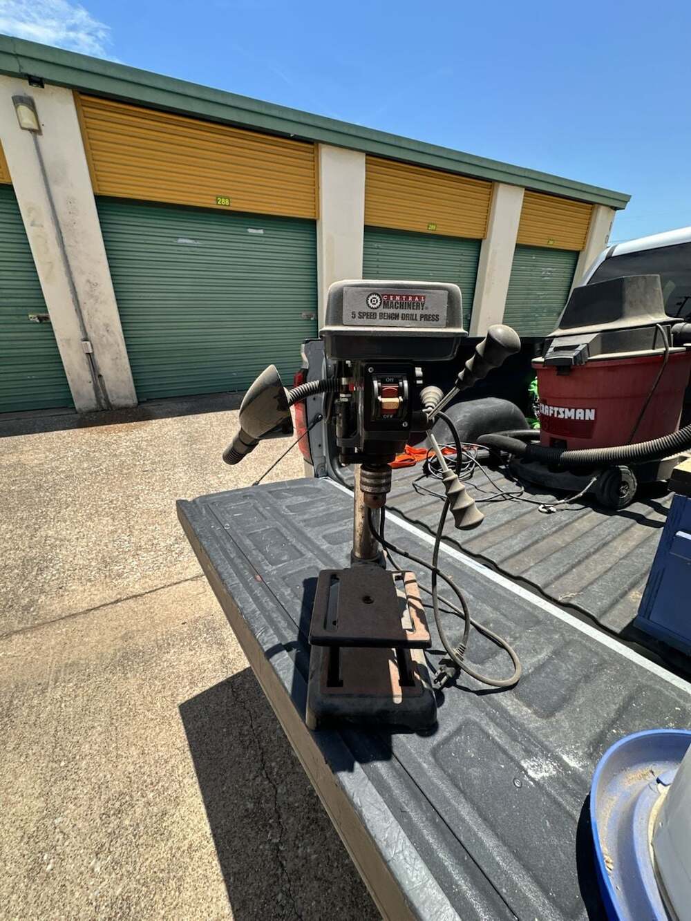 Central Machinery 8 in. 5 Speed Bench Drill Press with Work Light